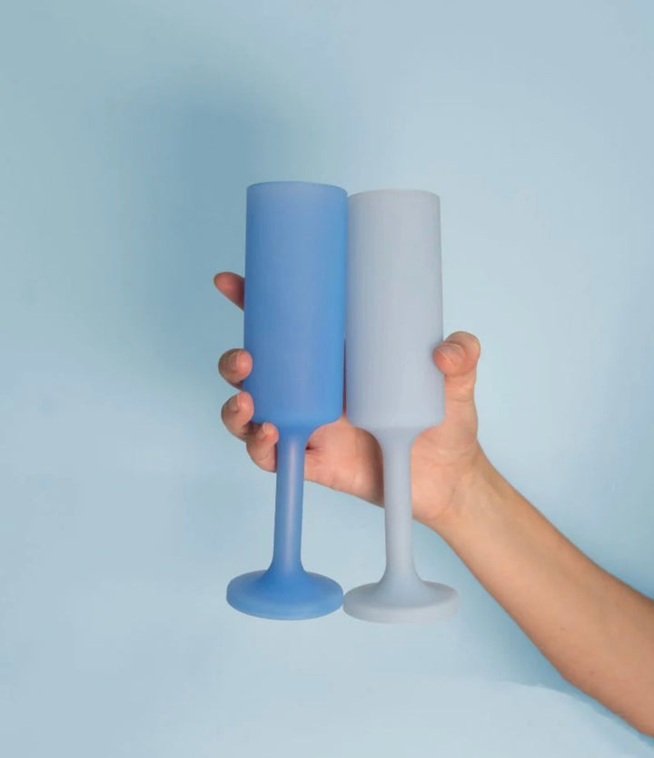 Unbreakable Silicone Champagne Flutes - Seff - Sky and Kingfisher