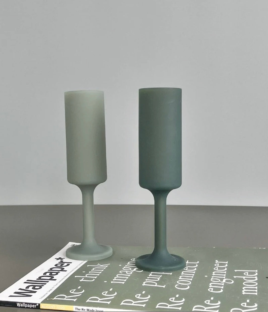 Unbreakable Silicone Champagne Flutes - Seff - Sage and Olive