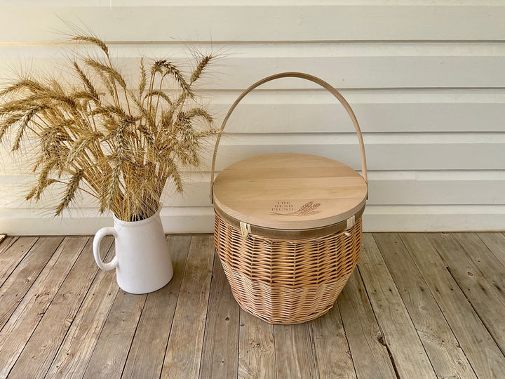 Insulated Round Picnic Basket