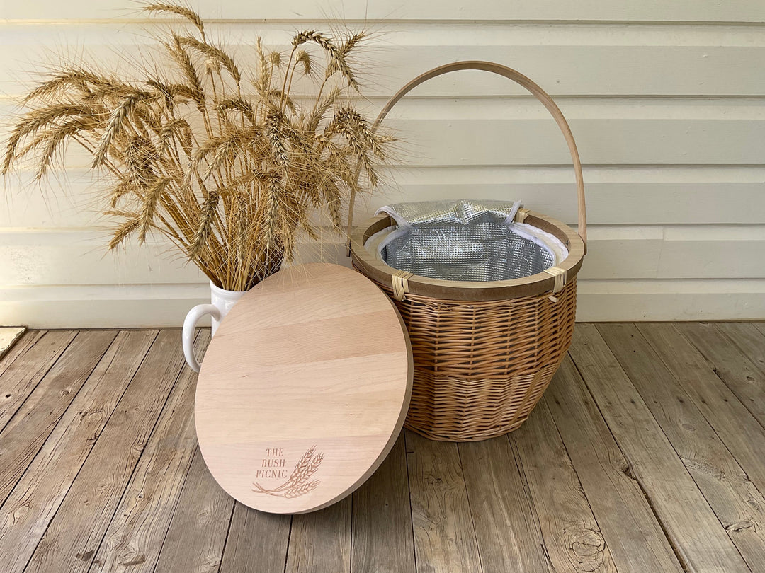 Insulated Round Picnic Basket