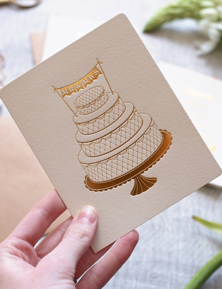 “Mr and Mrs” wedding card