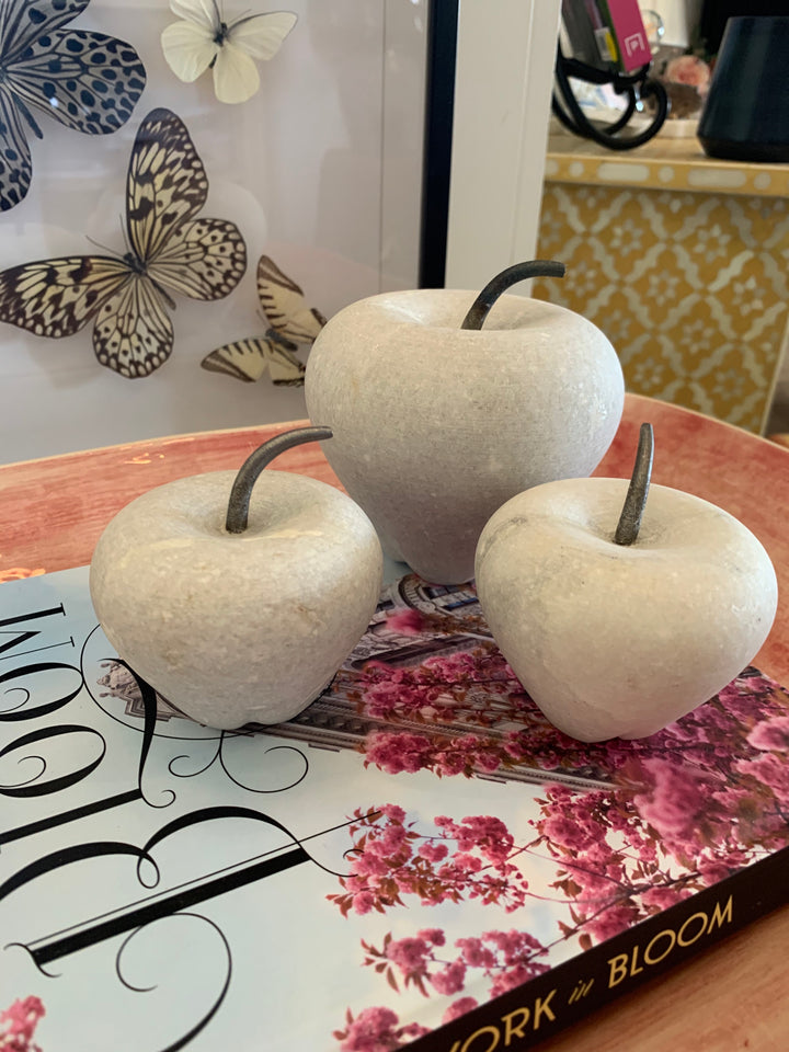 Small White Marble Apple