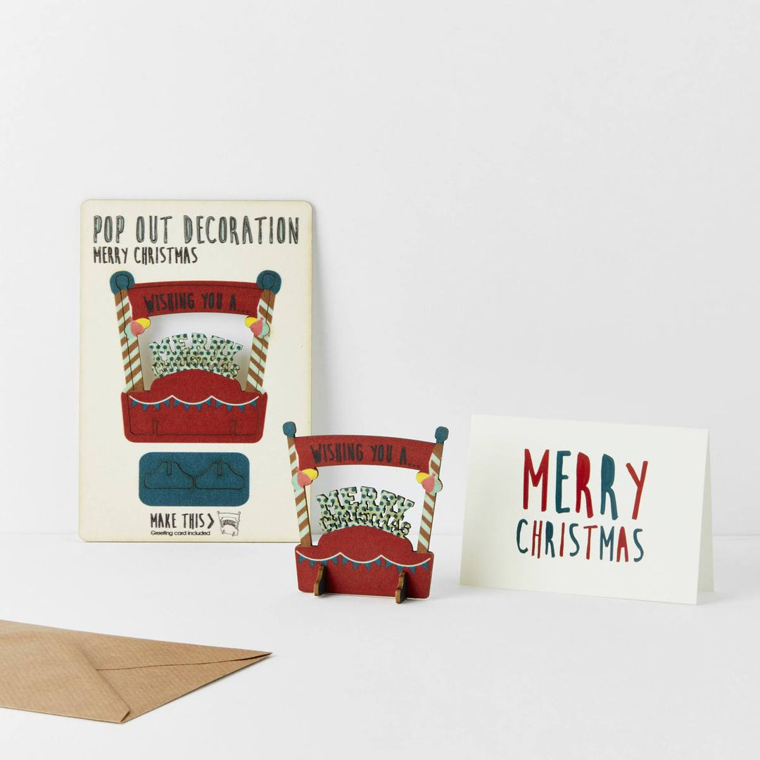 Pop out Merry Christmas Card
