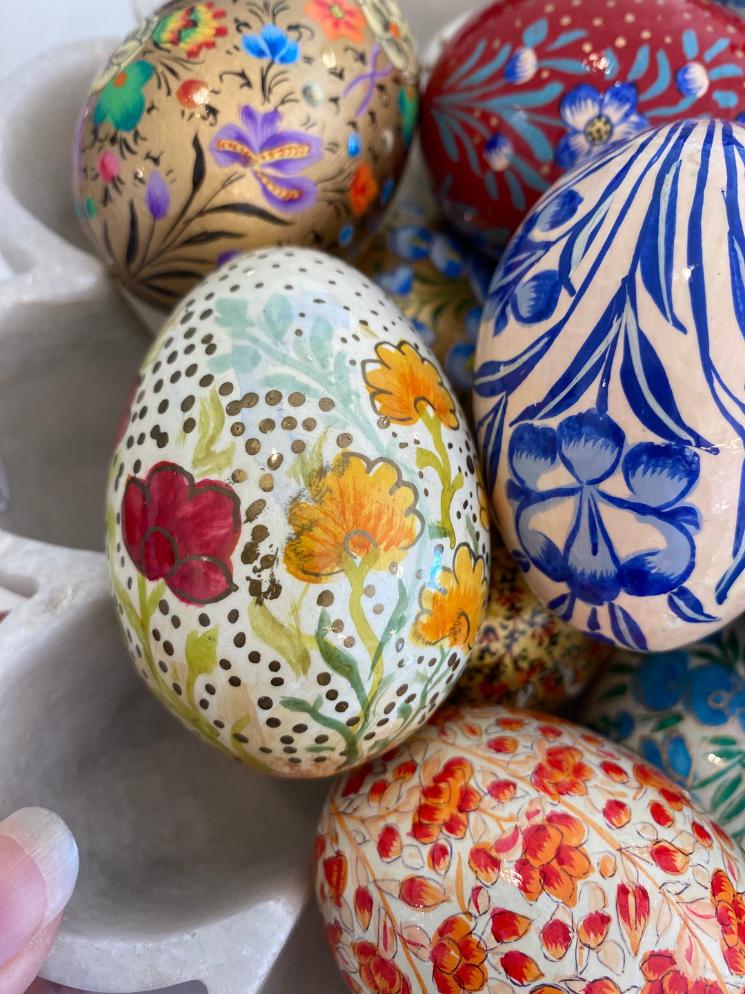 Hand Painted Kashmiri Decorative Eggs