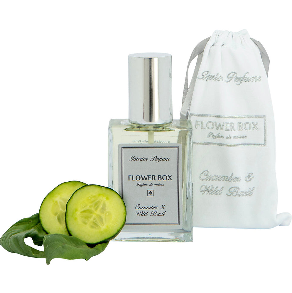 Cucumber and Wild Basil Interior Perfume - Flowerbox