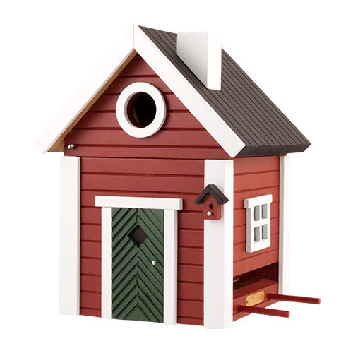 Red Cottage Style Bird House